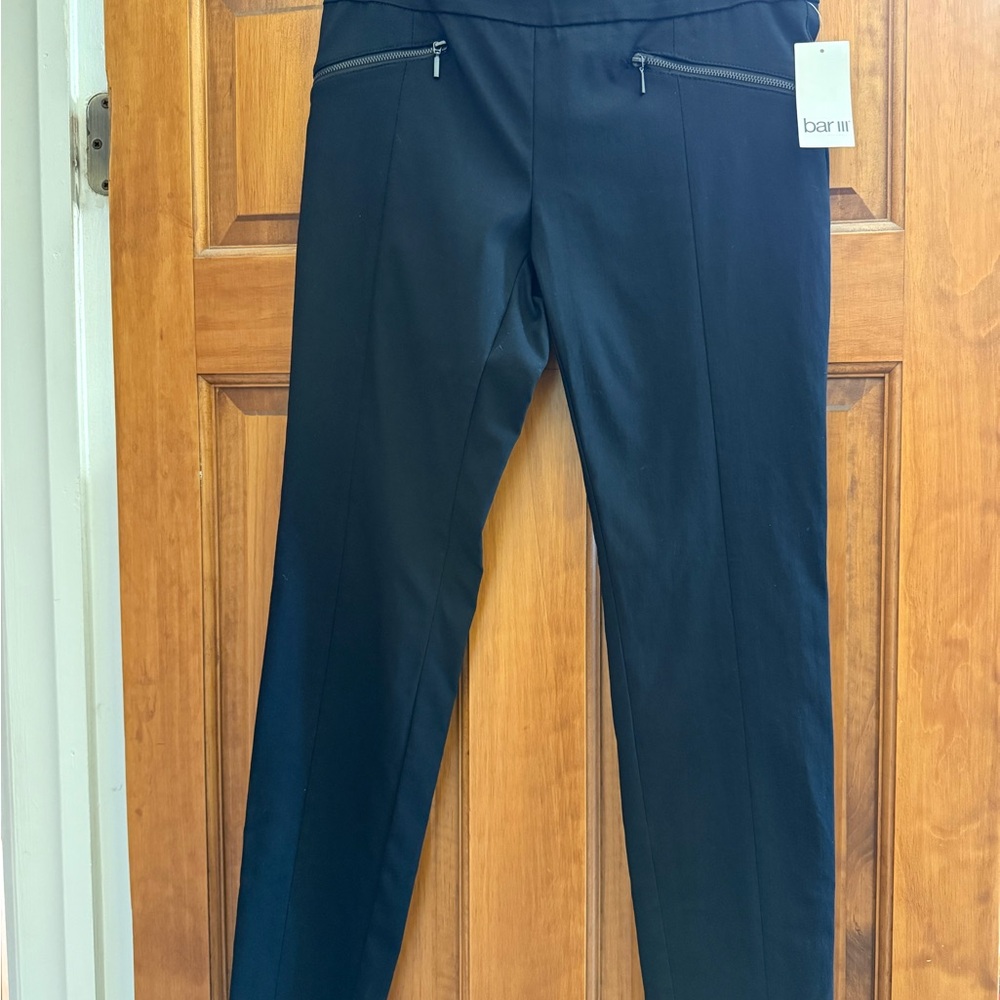 INC International Concepts Women's Black Straight Leg Pants